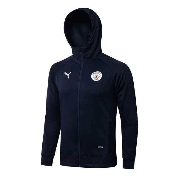 Chaqueta Con Capucha Manchester City 2022/23 Azul Oscuro